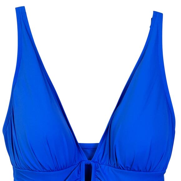 Bleu by Rod Beattie Molded-Cup One-Piece Swimsuit Blue Women's 14 NWT - Picture 6 of 10